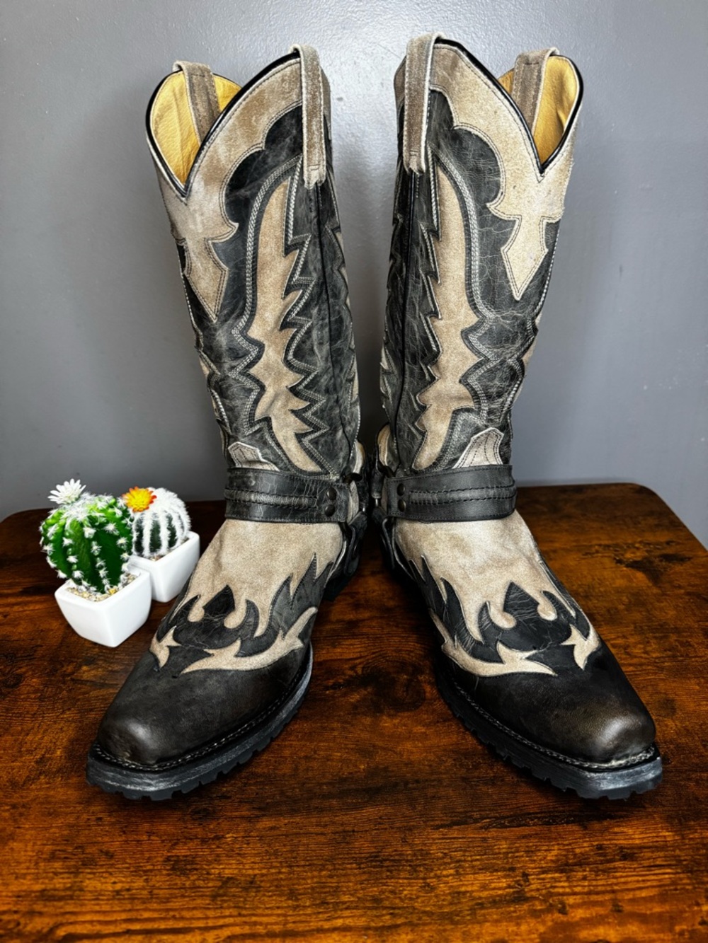 Stetson Outlaw Wings Biker Western/Biker boot - Picture 2 of 7